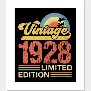 Retro vintage 1928 limited edition Posters and Art